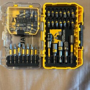 DEWALT 32-Piece Magnetic Screwdriver Bit and Socket Adapter Set - Yellow/Black